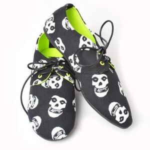 Iron Fist - Misfits Oxford Flexi Flat in Black Size 7